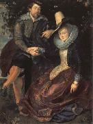 Peter Paul Rubens Self-Portrait with his Wife,Isabella Brant China oil painting reproduction